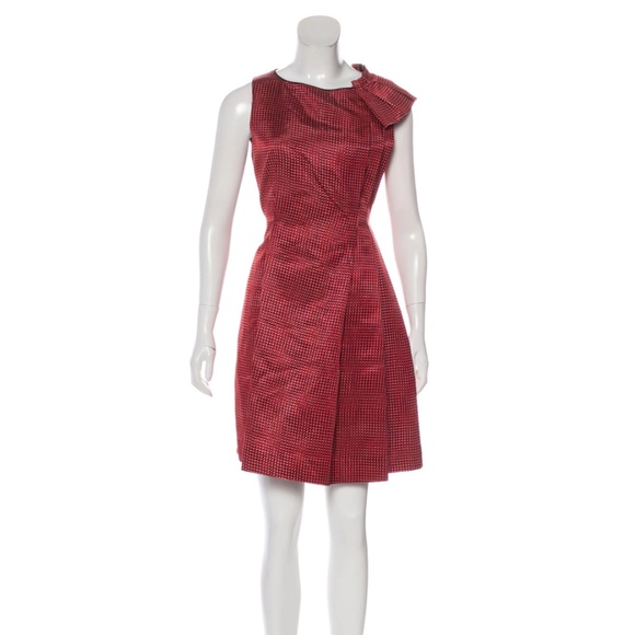 MaxMara Dresses & Skirts - MaxMara SportMax Sleeveless A-Line Pleat Dress Red Black Size: US6, IT42